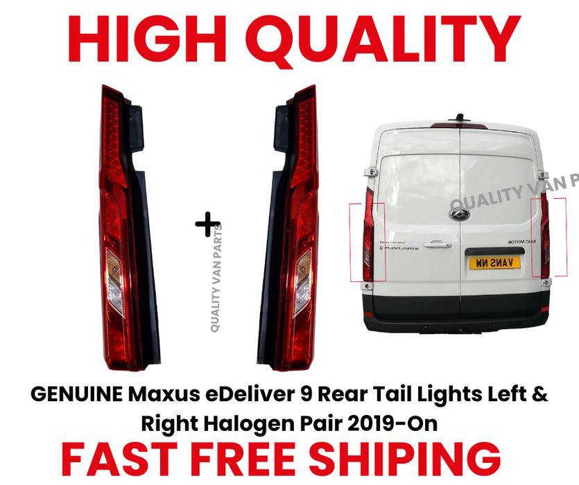 GENUINE Maxus eDeliver 9 Rear Tail Lights Left & Right Halogen Pair 2019-On