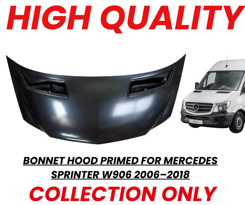 Bonnet Hood Primed for Mercedes Sprinter W906 2006–2018