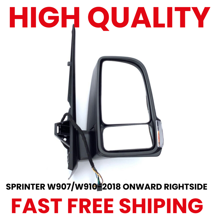 MERCEDES SPRINTER 2018 ONWARDS W907/W910 ELECTRIC FULL WING MIRROR Right SIDE