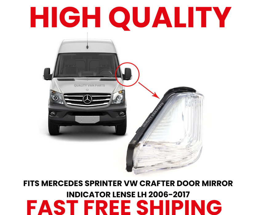 WING MIRROR INDICATOR LENS PASSENGER SIDE FOR MERCEDES SPRINTER 2006-2018