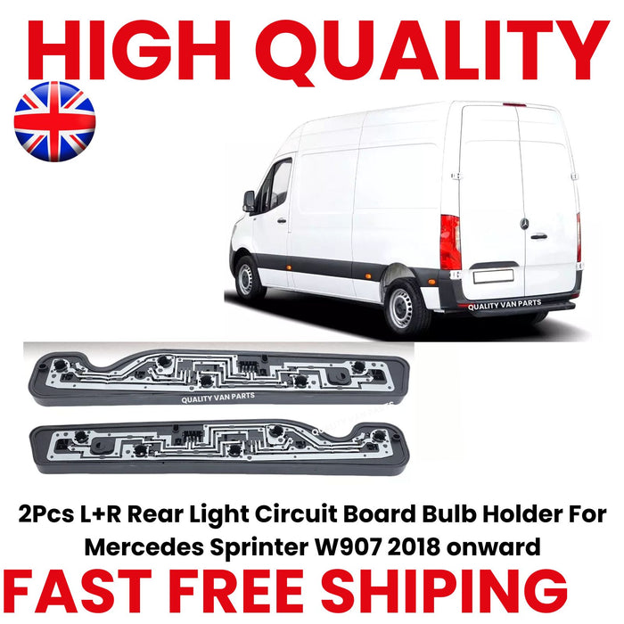 2Pcs L+R Rear Light Circuit Board Bulb Holder For Mercedes Sprinter W907 2018 onward