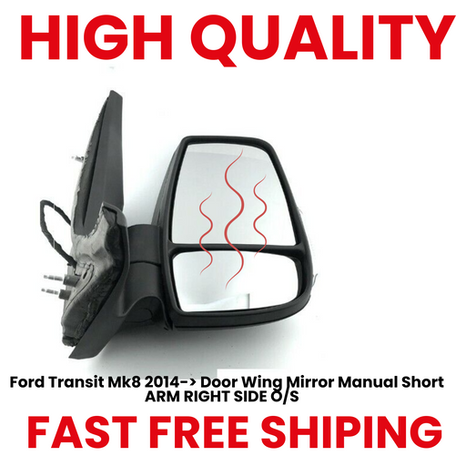 Ford Transit MK8 2014 onwards Full Electric Mirror Right driver SIDE O/S T&T Repair&Parts