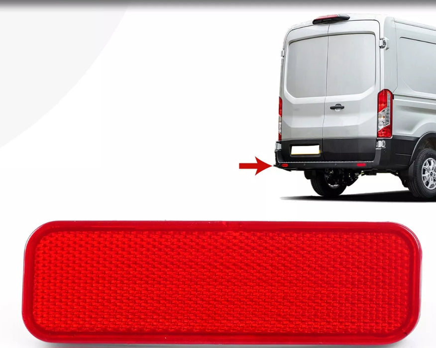 FOR FORD TRANSIT MK8 REAR LEFT PASSENGER BUMPER RED REFLECTOR  2014 ONWARDS