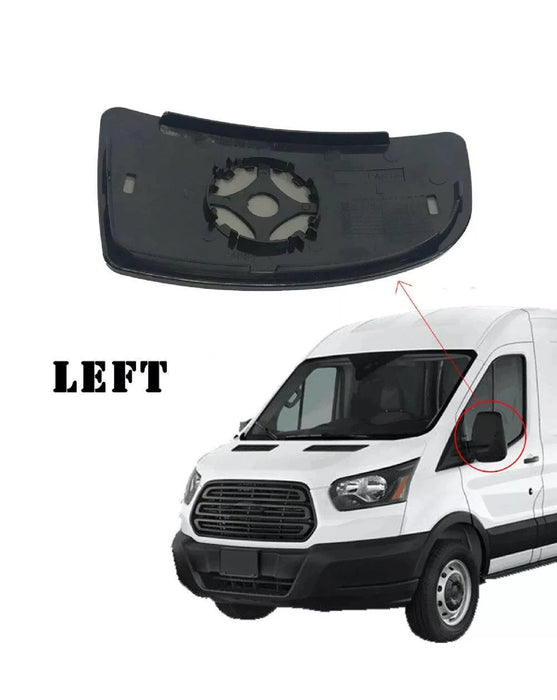 Lower Door Wing Mirror Glass for Ford Transit MK8 2014 On Passenger Left Side