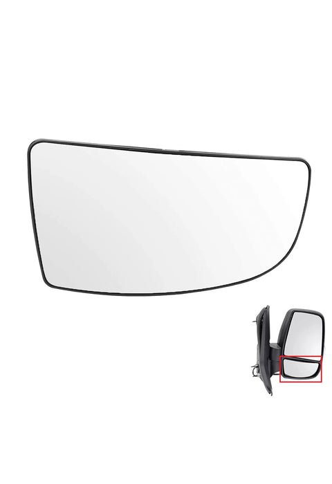 LOWER DOOR WING MIRROR GLASS FOR FORD TRANSIT MK8 RIGHT DRIVER SIDE