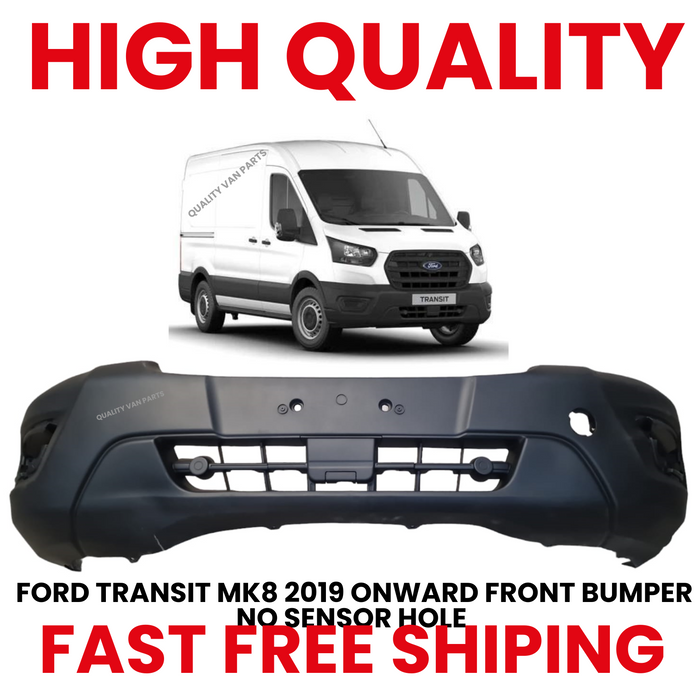 FRONT BUMPER TEXTURED BLACK - FORD TRANSIT MK8 2019 ONWORD -2404363