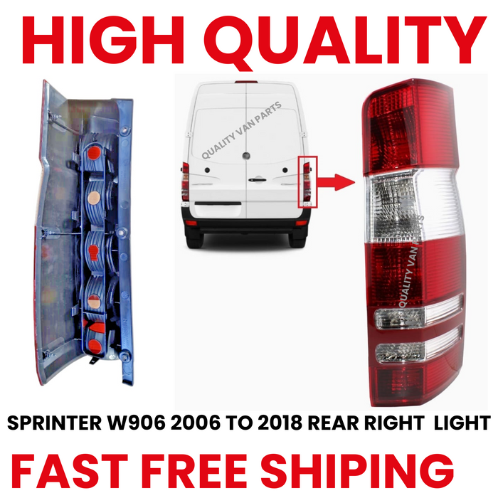 Fit Mercedes Sprinter Rear Back Tail Light Lamp Lens Right Driver Side O/S 2006-2018