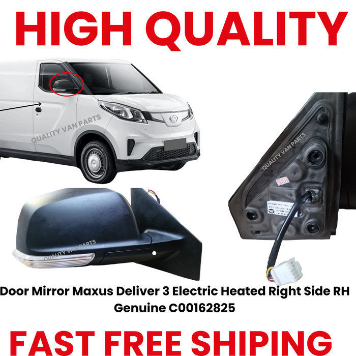 Door Mirror Maxus Deliver 3 Electric Heated Right Side RH Genuine C00162825