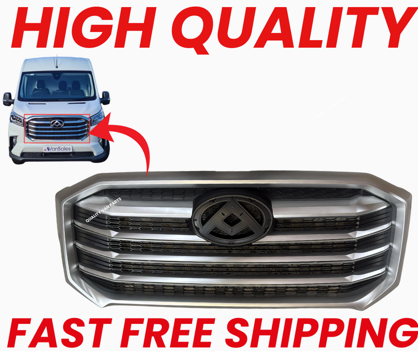 GENUINE Maxus Deliver 9 Front Bumper Chrome Grille