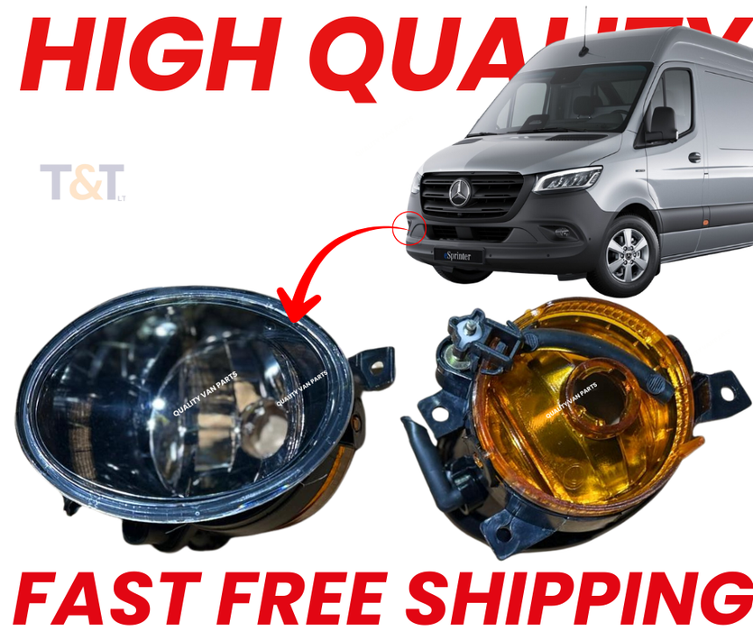 Mercedes Sprinter 907 910 2018-On Right Fog Lamp Front Bumper Fog Light Replacement