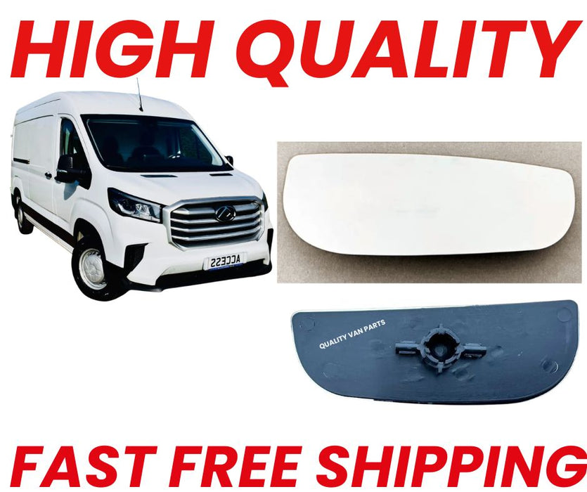 Fit Maxus Delivery 9 2020-2026 Right Side Lower Blindspot Mirror Glass With Base