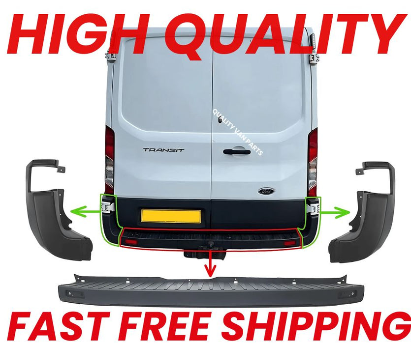 Rear Bumper Set For FORD Transit MK8 V363 08.2013 on