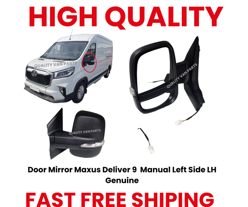 Genuine Door Mirror Manual Left LH For Maxus Deliver 9 Passenger Side