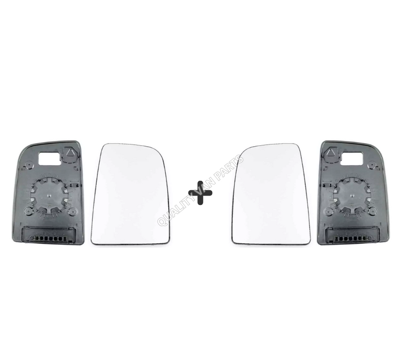 Upper Door Wing Mirror Glass Left & Right – Push-On Round – Mercedes Sprinter 2006–2018