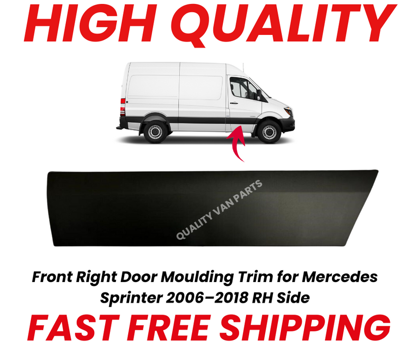 Front Right Door Moulding Trim for Mercedes Sprinter 2006–2018 RH Side