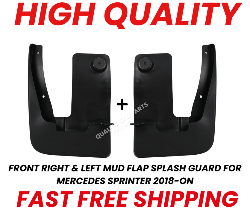 FRONT RIGHT & LEFT MUD FLAP SPLASH GUARD FOR MERCEDES SPRINTER 2018-ON