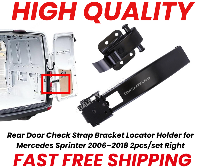 Rear Door Check Strap Bracket Locator Holder for Mercedes Sprinter 2006–2018 2pcs/set Right