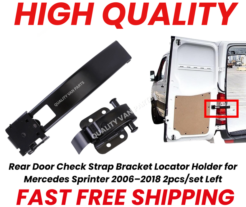 Rear Door Check Strap Bracket Locator Holder for Mercedes Sprinter 2006–2018 2pcs/set Left