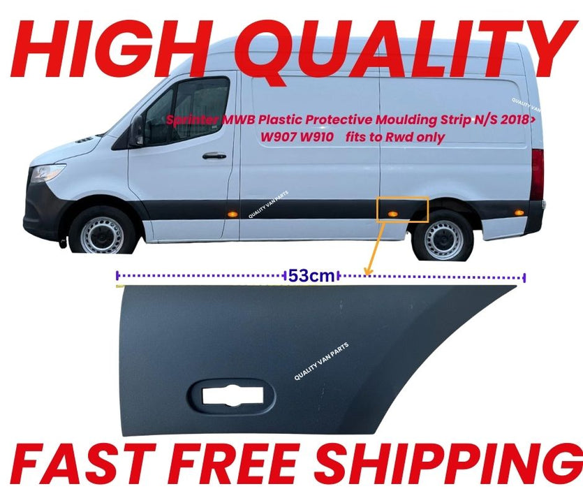 Mercedes Sprinter MWB Plastic Protective Moulding Strip N/S 2018> W907 W910