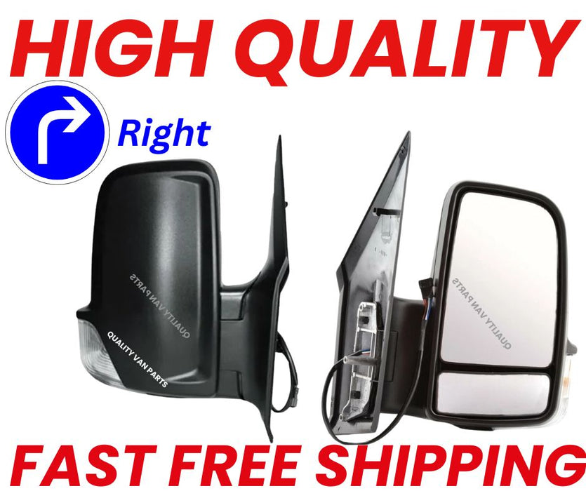 Right Manual Wing Mirror Short Arm for Mercedes Sprinter 2006–2018