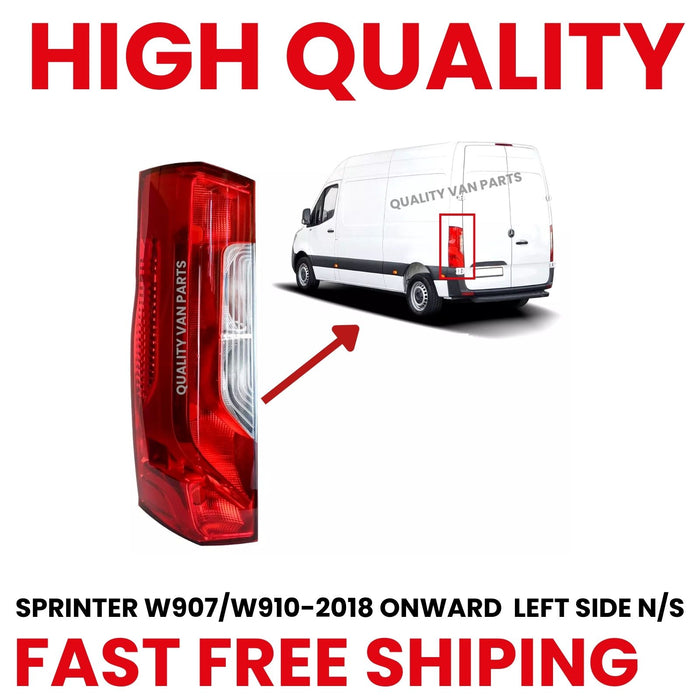 Mercedes Sprinter 2018-2024 Rear Tail Light Lamp Left Passenger Side