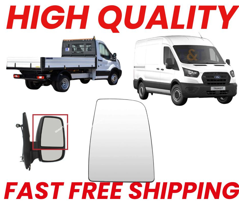FORD TRANSIT MK8 2013+ UPPER WING MIRROR GLASS NON HEATED RIGHT HAND SIDE