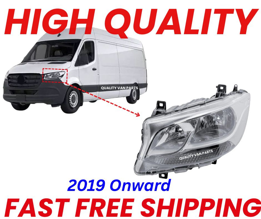 Front Headlight For Mercedes Sprinter W907 W910 Headlamp 2018 Onwards Passenger (For: More than 1 vehicle)