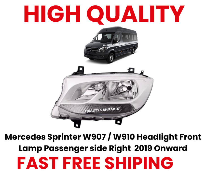 Front Headlight For Mercedes Sprinter W907 W910 Headlamp 2018 Onwards Passenger (For: More than 1 vehicle)