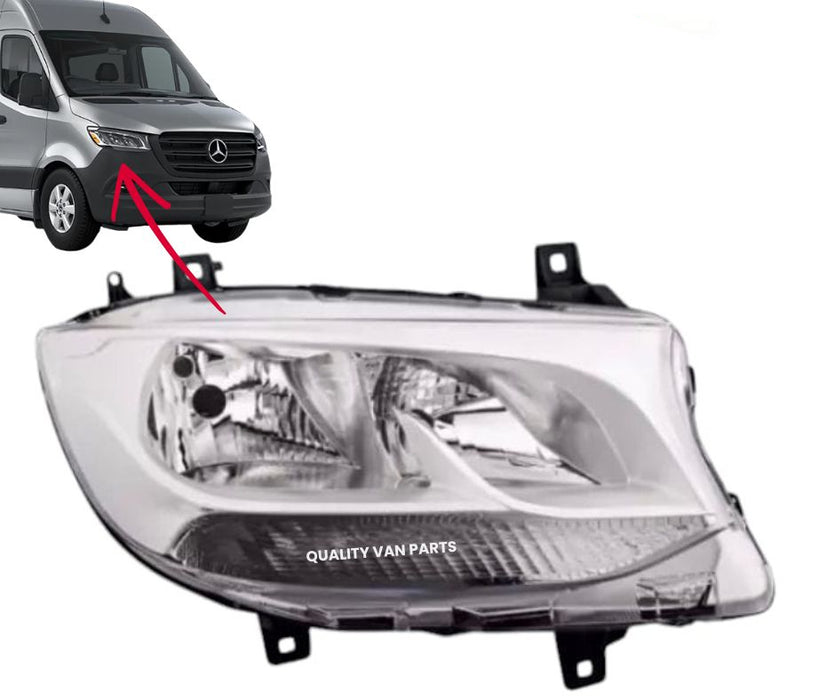 Front Headlight For Mercedes Sprinter W907 W910 Headlamp 2018 Onwards Passenger (For: More than 1 vehicle)