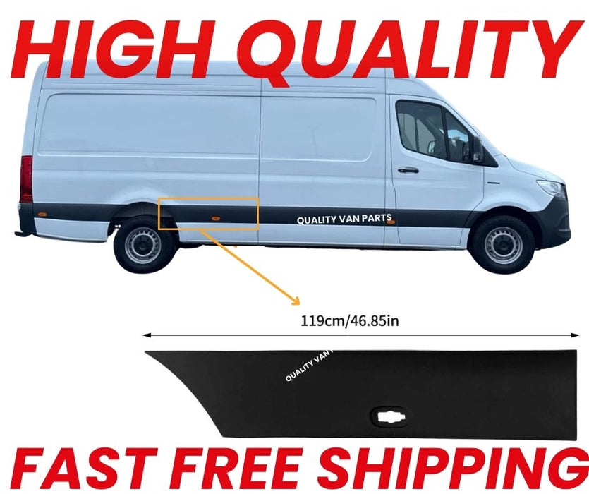 For Mercedes Sprinter W907 LWB Protective Moulding Left N/S 2018+ Plastic Trim
