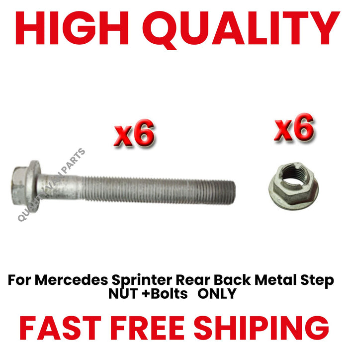 For Mercedes Sprinter Rear Back Metal Step   NUT +Bolts   ONLY