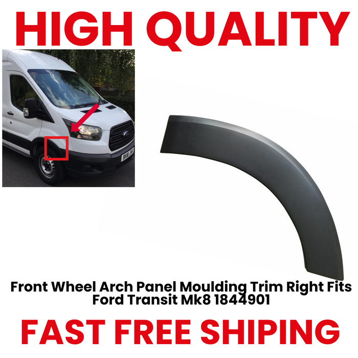 Front Wheel Arch Panel Moulding Trim Right Fits Ford Transit Mk8 1844901