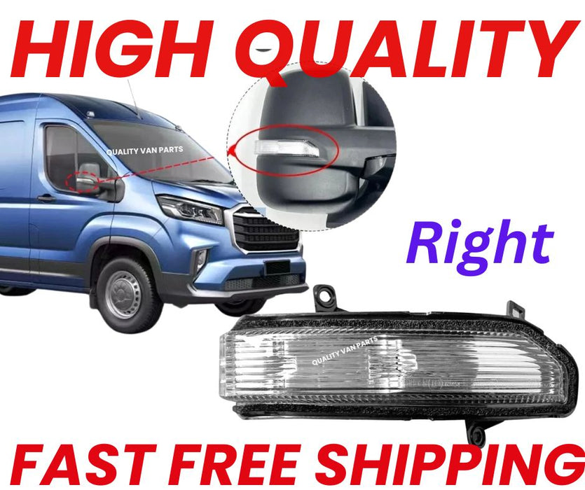 Fit LDV Maxus Deliver 9 2020-2026 Right Side Door Mirror Indicator Lens Lamp New