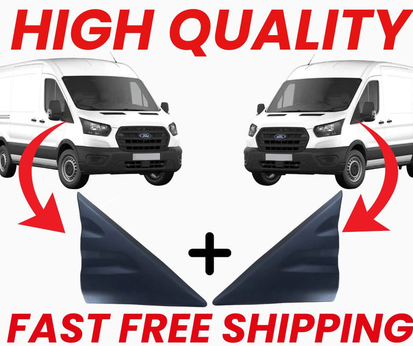 Side Mirror Door Triangle Fender Cover Set for Ford Transit MK8 V363 2013-2024