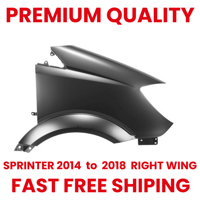For MERCEDES SPRINTER FRONT WING PANEL DRIVER SIDE RH O/S 2014 - 2018