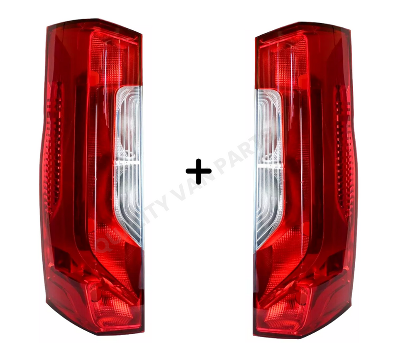 Pair Rear Tail Rear Tail Light Lamps for Mercedes Sprinter W907 W910 2018+ Right & Left Sides with Lens O/S & N/S