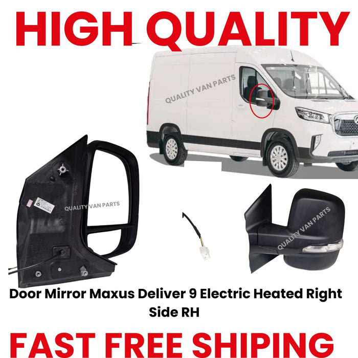 Door Mirror Maxus Deliver 9 Electric Heated Right Side RH