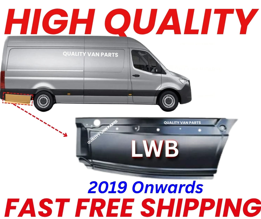 Mercedes Sprinter LWB Side Lower Panel Metal Steel Repair Moulding O/S 2019 onward