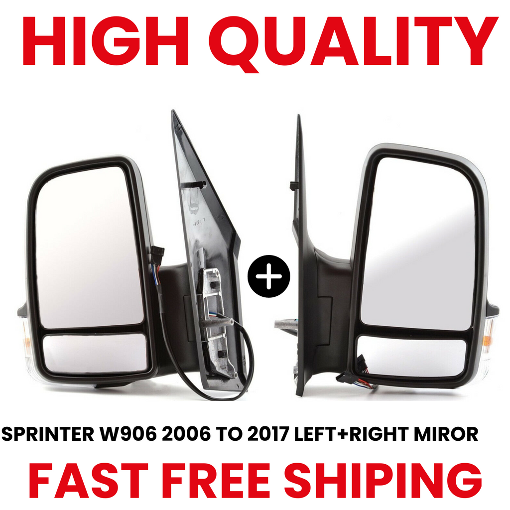 LEFT SIDE DOOR MIRROR FOR MERCEDES BENZ SPRINTER 2006 - 2018 (LONG ARM