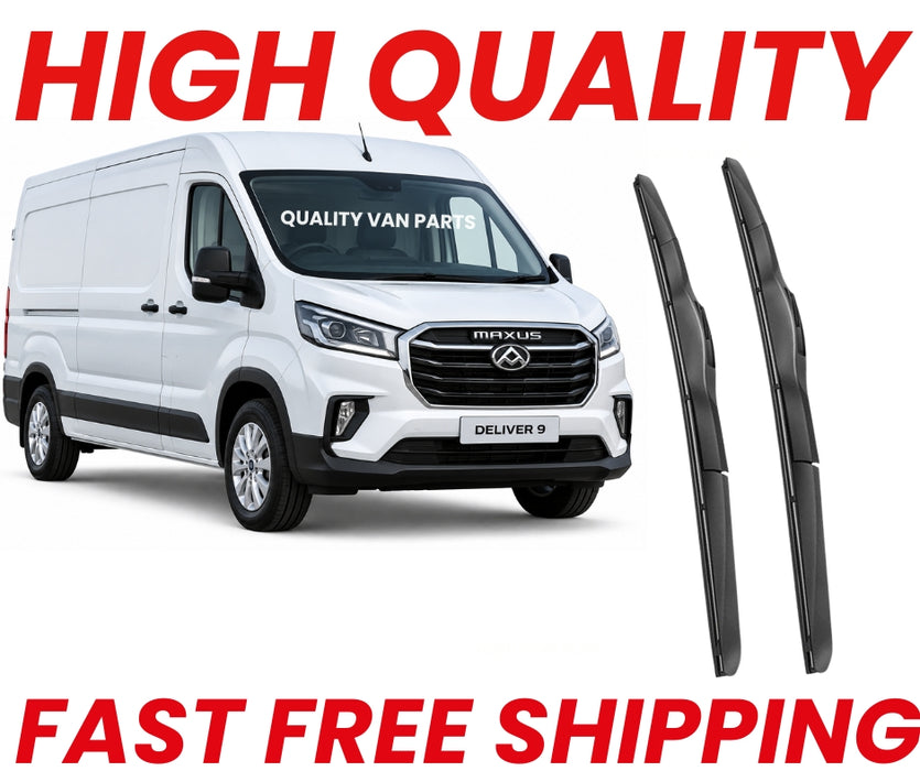 Maxus Deliver 9 & eDeliver 9 2020-2026 Aero Wiper Blades Set – 26" & 18" Front