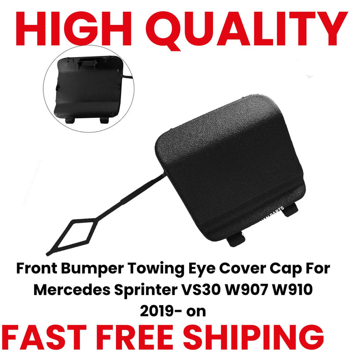 Front Bumper Towing Eye Cover Cap For Mercedes Sprinter VS30 W907 W910 2019- on