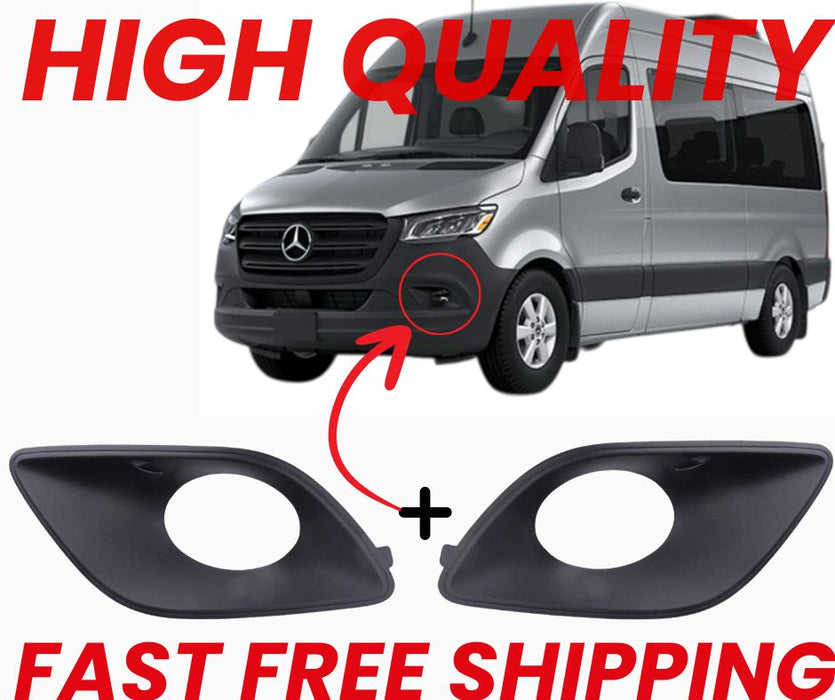 Front Left & Right Fog Light Lamp Cover Frame Fit For Mercedes Sprinter W907 W910 2018 ON