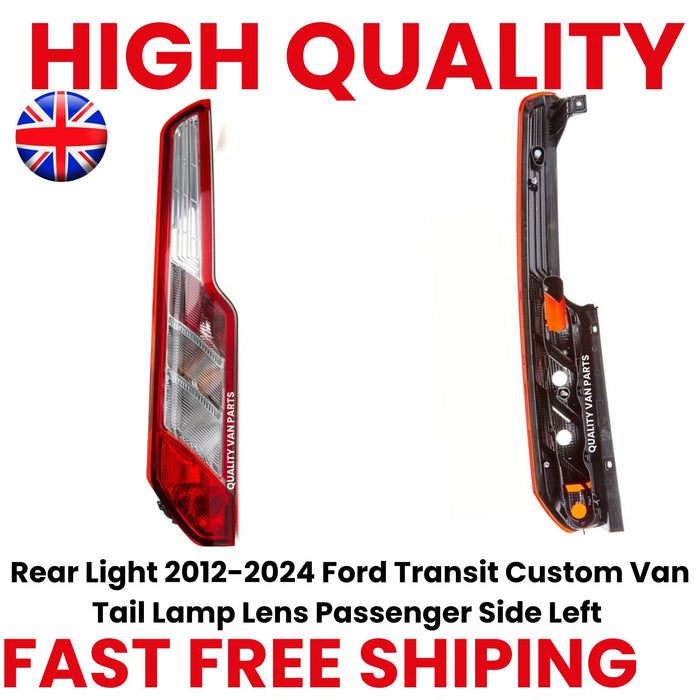 Rear Light 2012-2024 Ford Transit Custom Van Tail Lamp Lens Passenger Side Left