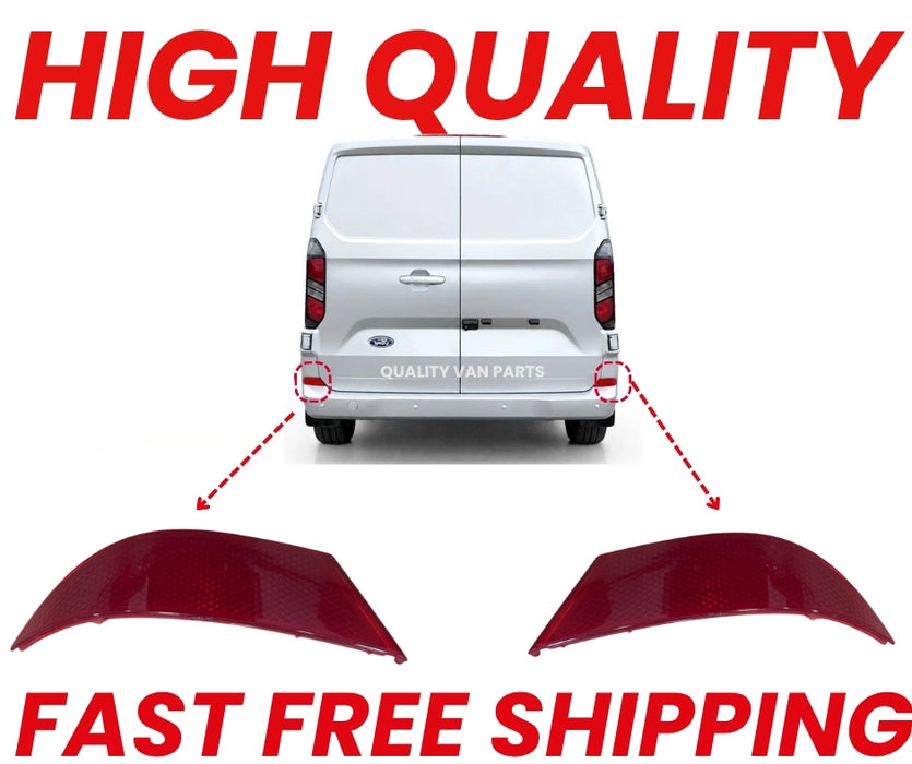 REAR BUMPER RED REFLECTOR LH+RH NS+O/S 2713343 FITS FORD TRANSIT CUSTOM 2024 ON