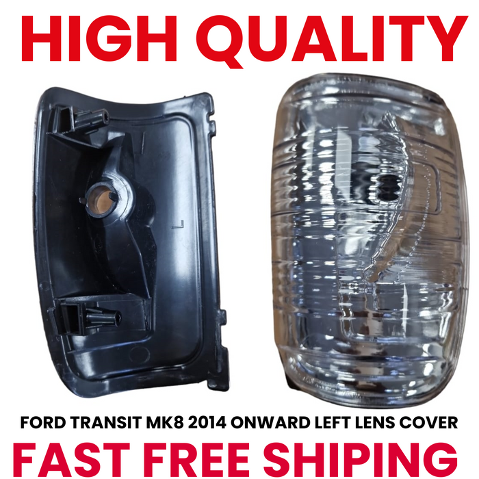 WING MIRROR INDICATOR LENS CLEAR LEFT SIDE PASSENGER FOR FORD TRANSIT MK8