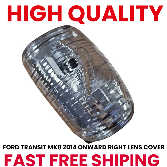 DOOR WING MIRROR INDICATOR LENS CLEAR RIGHT DRIVER SIDE FOR FORD TRANSIT MK8