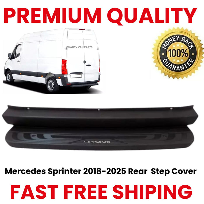 Mercedes Sprinter 2018-2025 Rear Bumper Cover Plastic Step Cover For Metal step