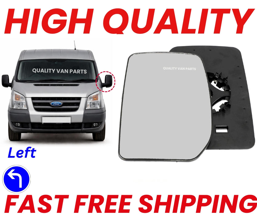 For Ford Transit MK6/MK7 2000-2014 Door Wing Mirror Glass Passenger Side Left