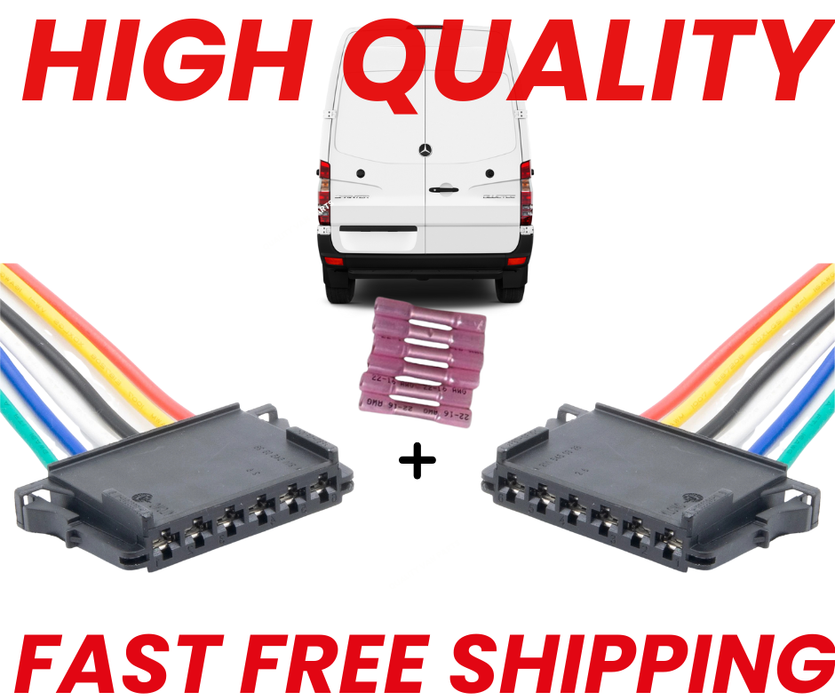 Fits Mercedes Sprinter 906 2006-2018 Tail Light Connectors Pair Left + Right
