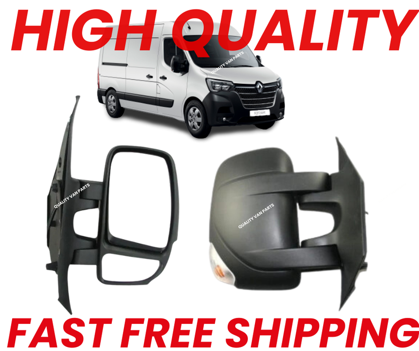 Renault Master 2010-2024 Door Wing Mirror Manual Black Short Arm Driver Side RH
